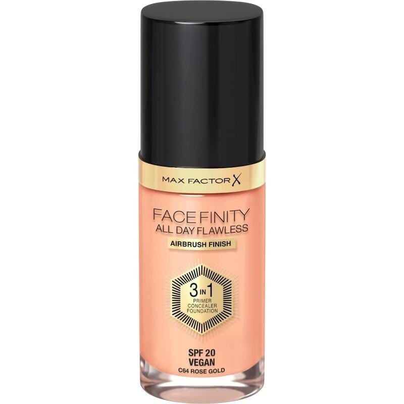 Тональный крем Max Factor Facefinity All Day Flawless 3in1, c64 Rose Gold, 30 мл