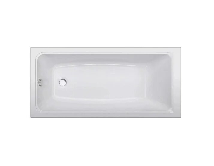 Акриловая ванна ALBA SPA Gamma 150x70, с каркасом, пристенная, белая, глянцевая, прямоугольная