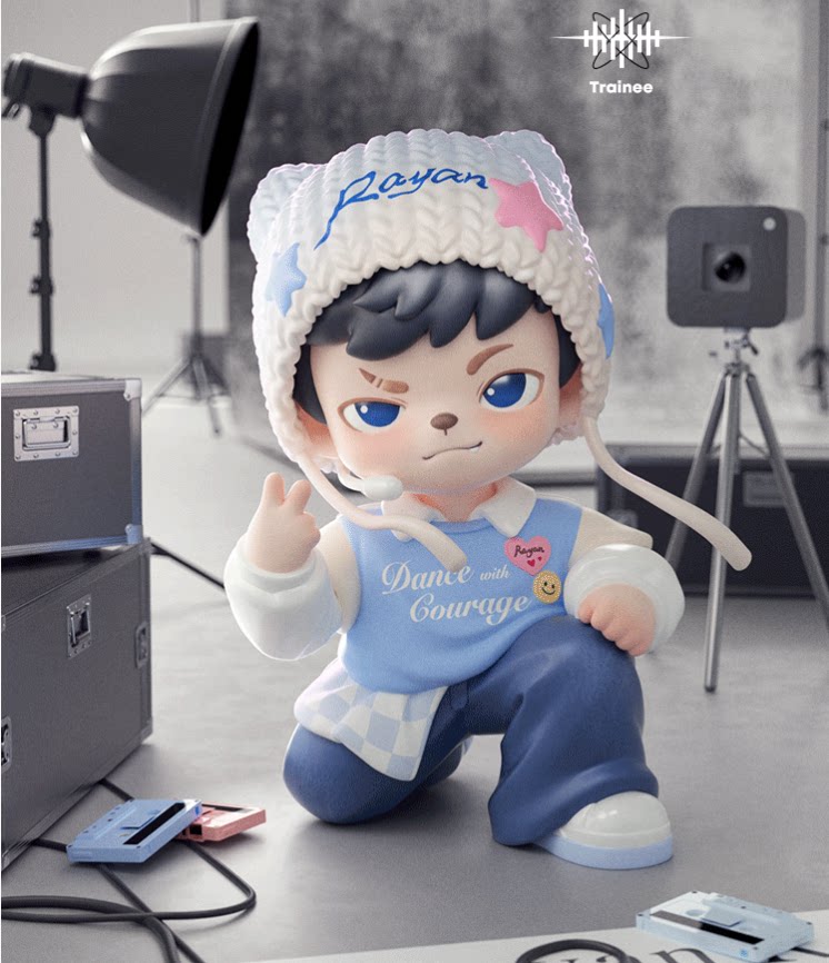 TNTSPACE Sound Wave Series Blind Box Figure - Trainee Collectible Toy, 10cm Height, Official Licensed Product