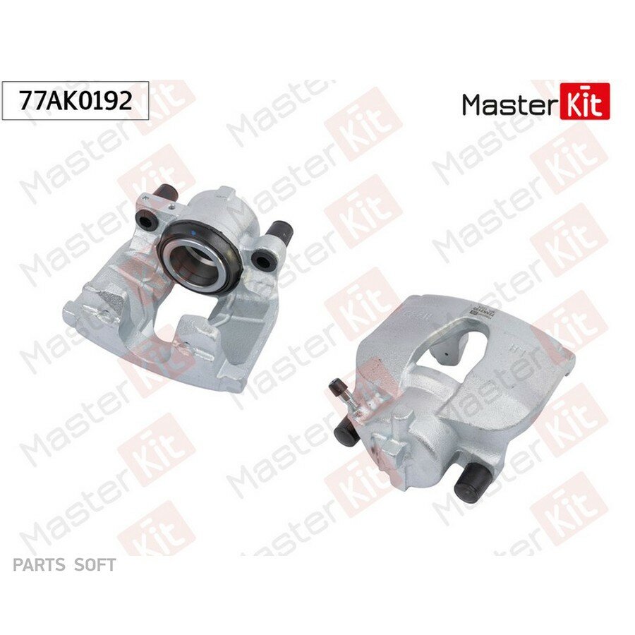 Тормозной суппорт пер. лев. Renault LAGUNA II (BG0/1_)/SCENIC I (JA0/1_, FA0_) 1999 - 2007 77AK0192 от официального дистрибьютора, MASTERKIT, артикул 77AK0192