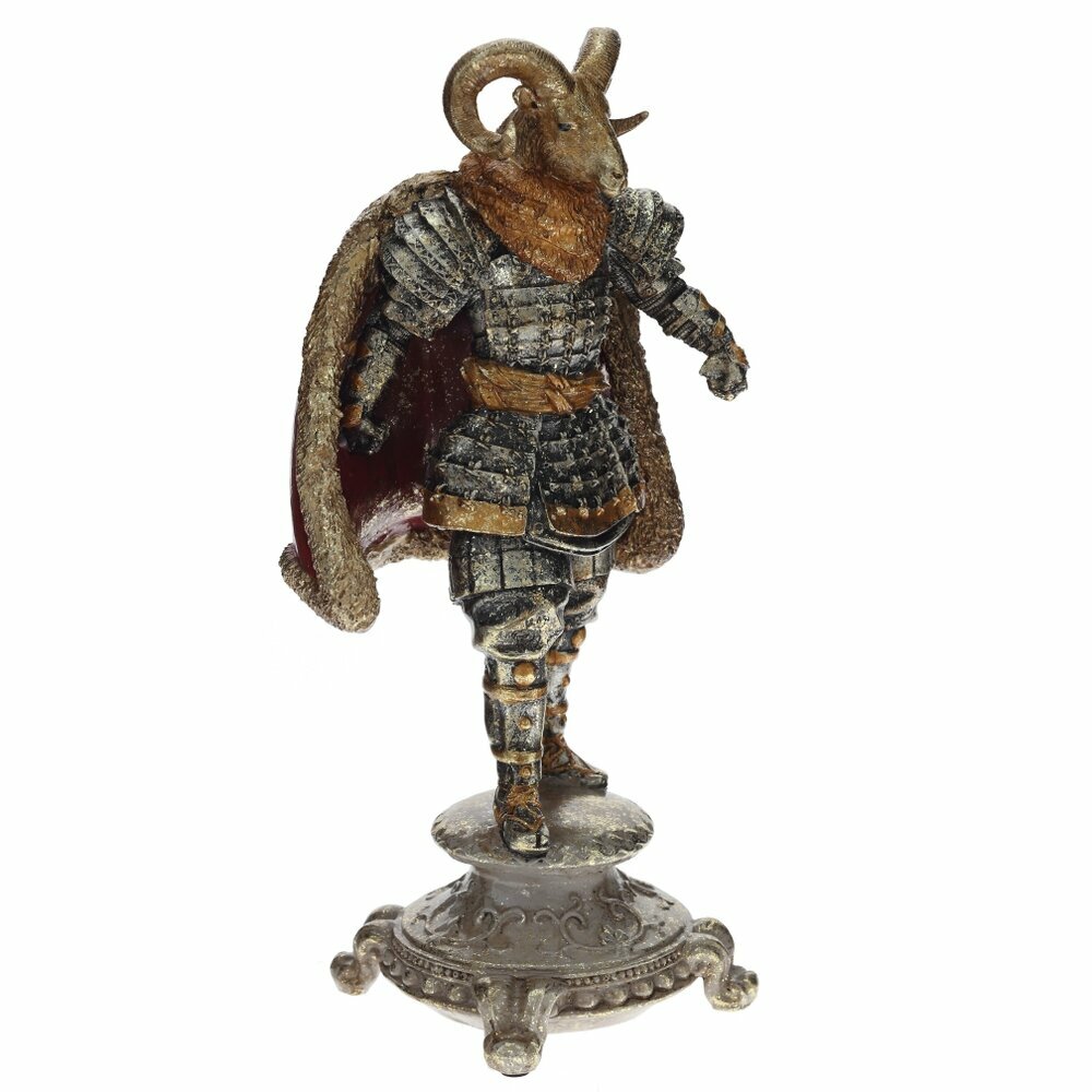 Фигурка "Золотой самурай" 16,5х14х35, красный