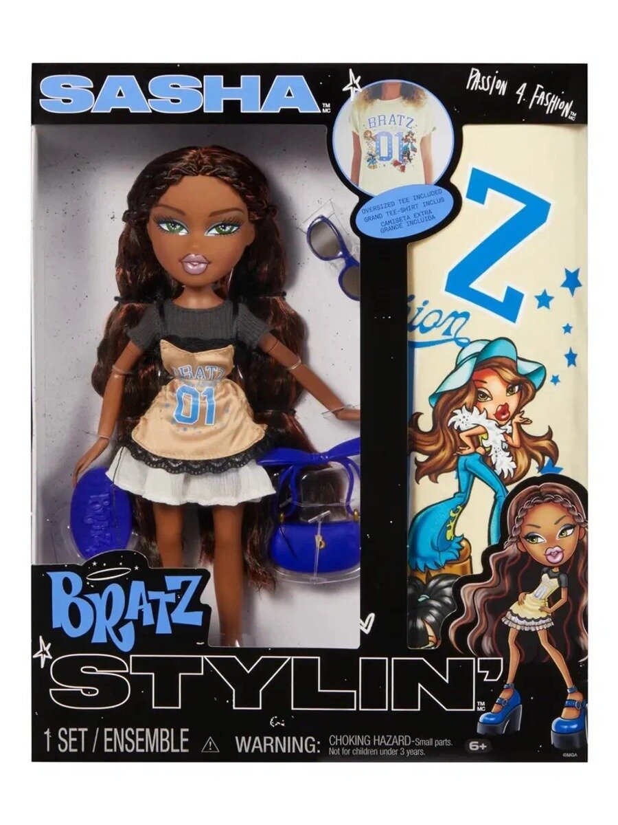 Bratz Stylin' Sasha, Красивые куклы и костюмы, Игрушки для девочек базовый вариант модели