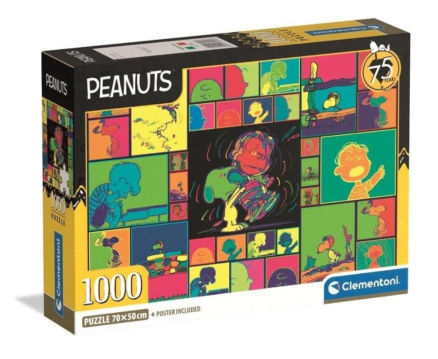 Пазл Clementoni Peanuts, 1000 элементов, разноцветный, 69x50 см