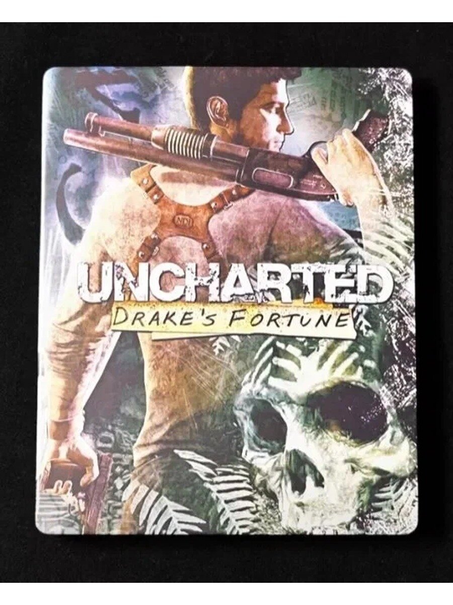Uncharted Drake's Fortune PS3 Retro Edition Steelbook FantasyBox (Только стальной корпус, без диска с игрой)