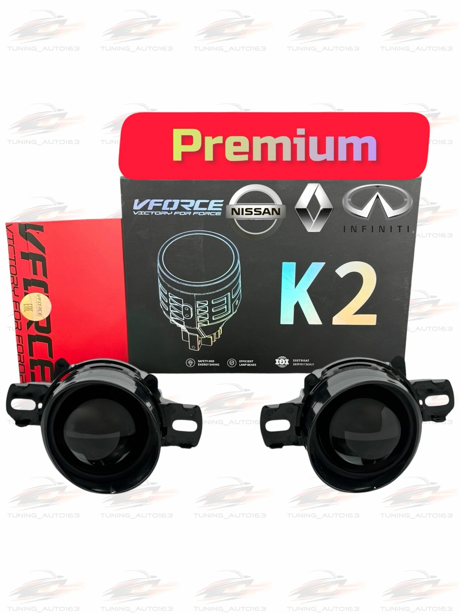 LED птф Nissan Teana, Almera N16, Qashqai, / Infiniti Vforce K2