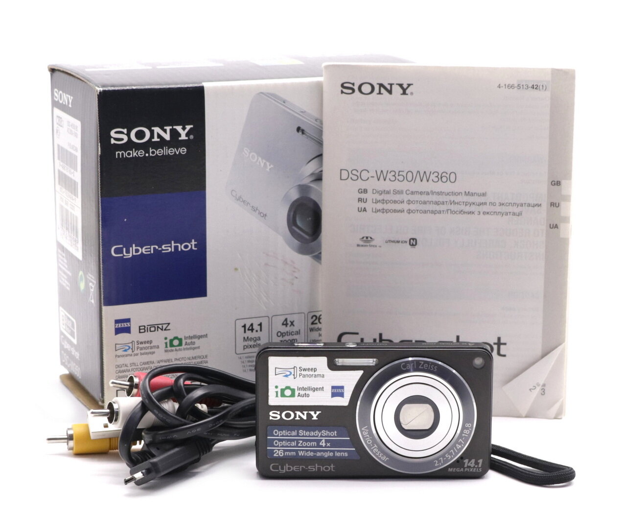 Камера Sony Cyber-shot DSC-W350 в упаковке