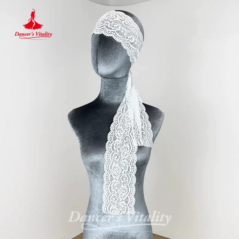 Белая кружевная повязка для танцев Dancer's Vitality