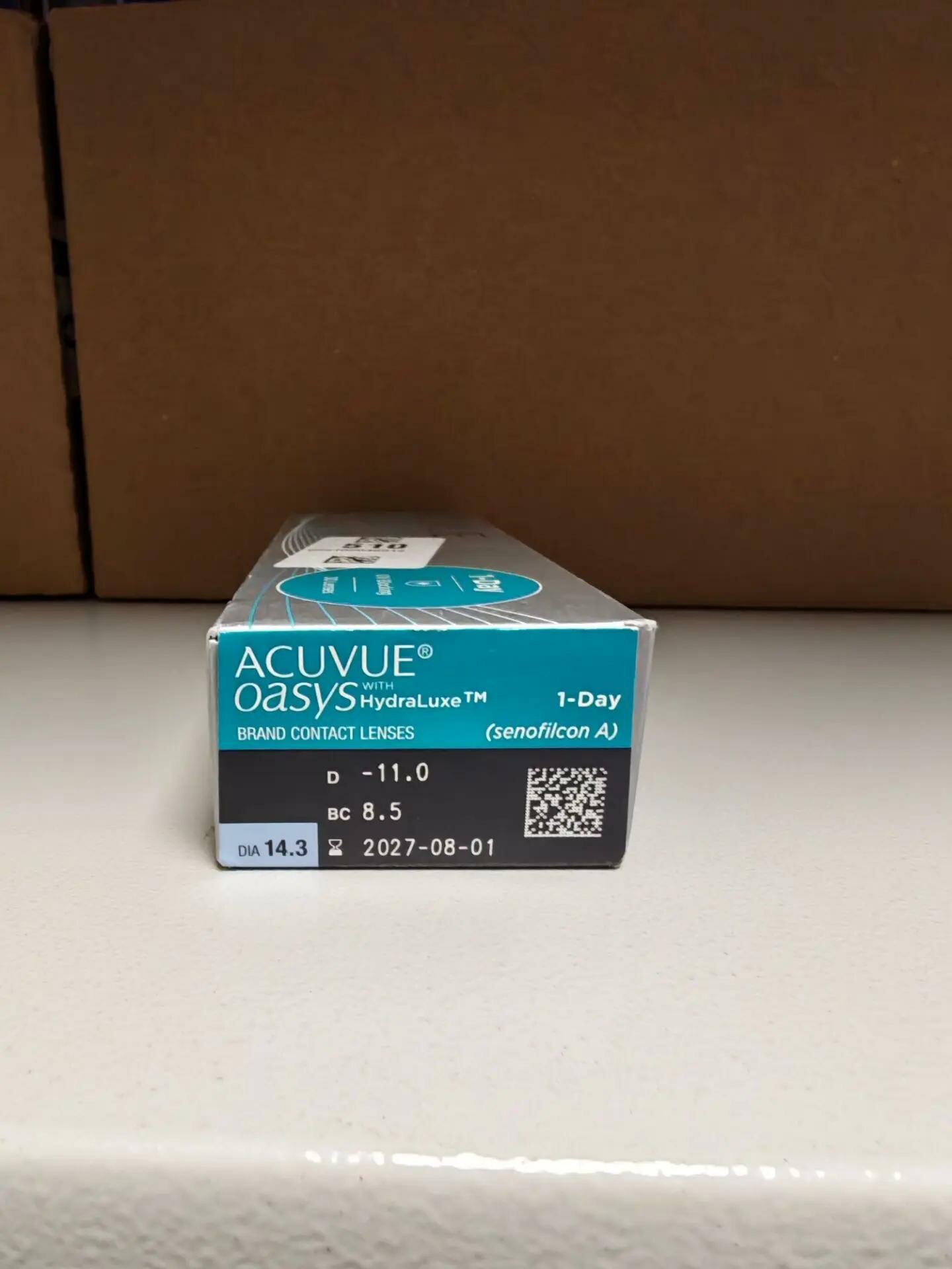 Контактные линзы Acuvue Oasys 1-Day with HydraLuxe 30 линз R 8,5 -11,00
