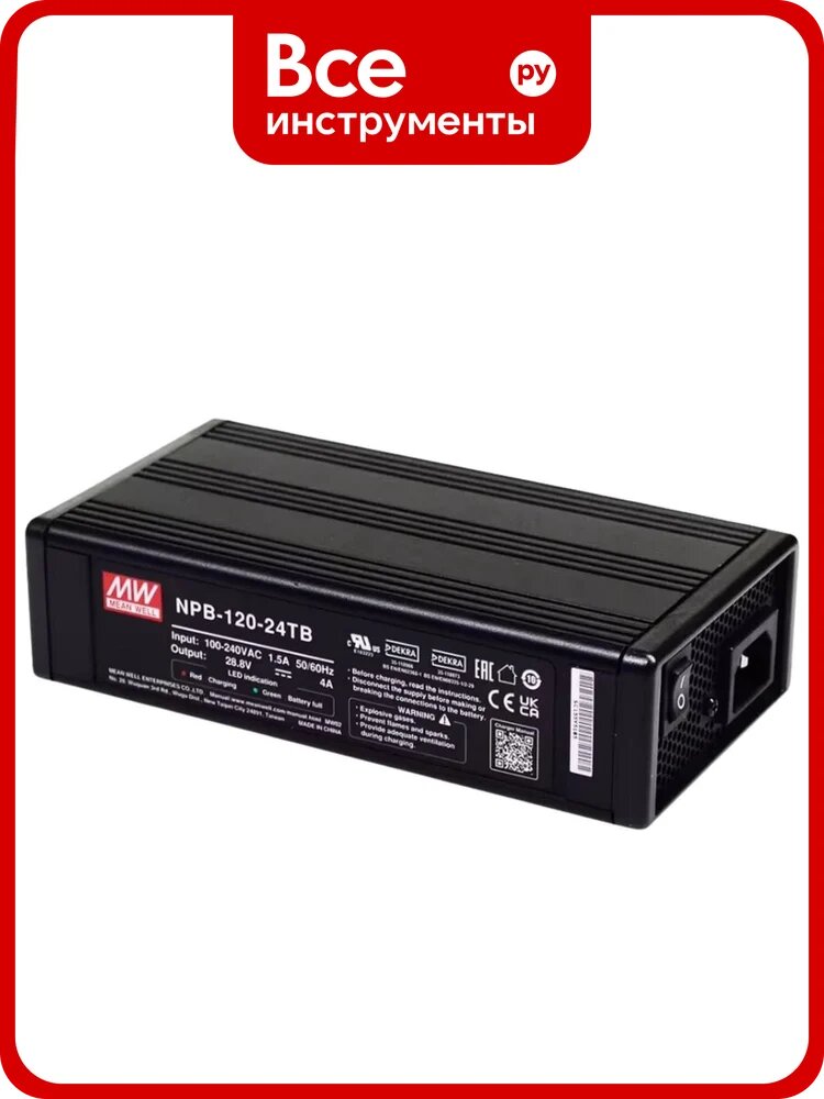 Зарядное устройство для аккумуляторов MEAN WELL NPB-120-24TB 121.6 Вт 24 В 5342588