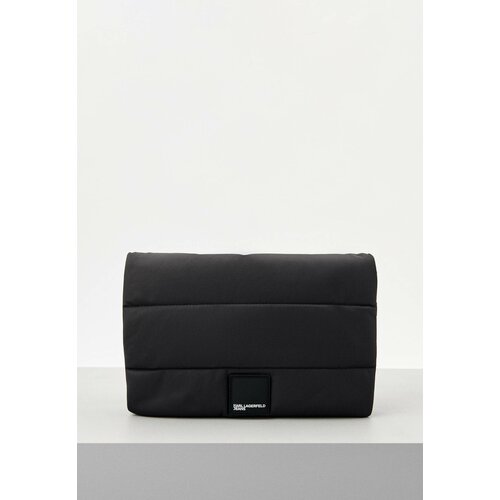 фото Сумка кросс-боди karl lagerfeld jeans padded crossbody, фактура стеганая, гладкая, матовая, черный