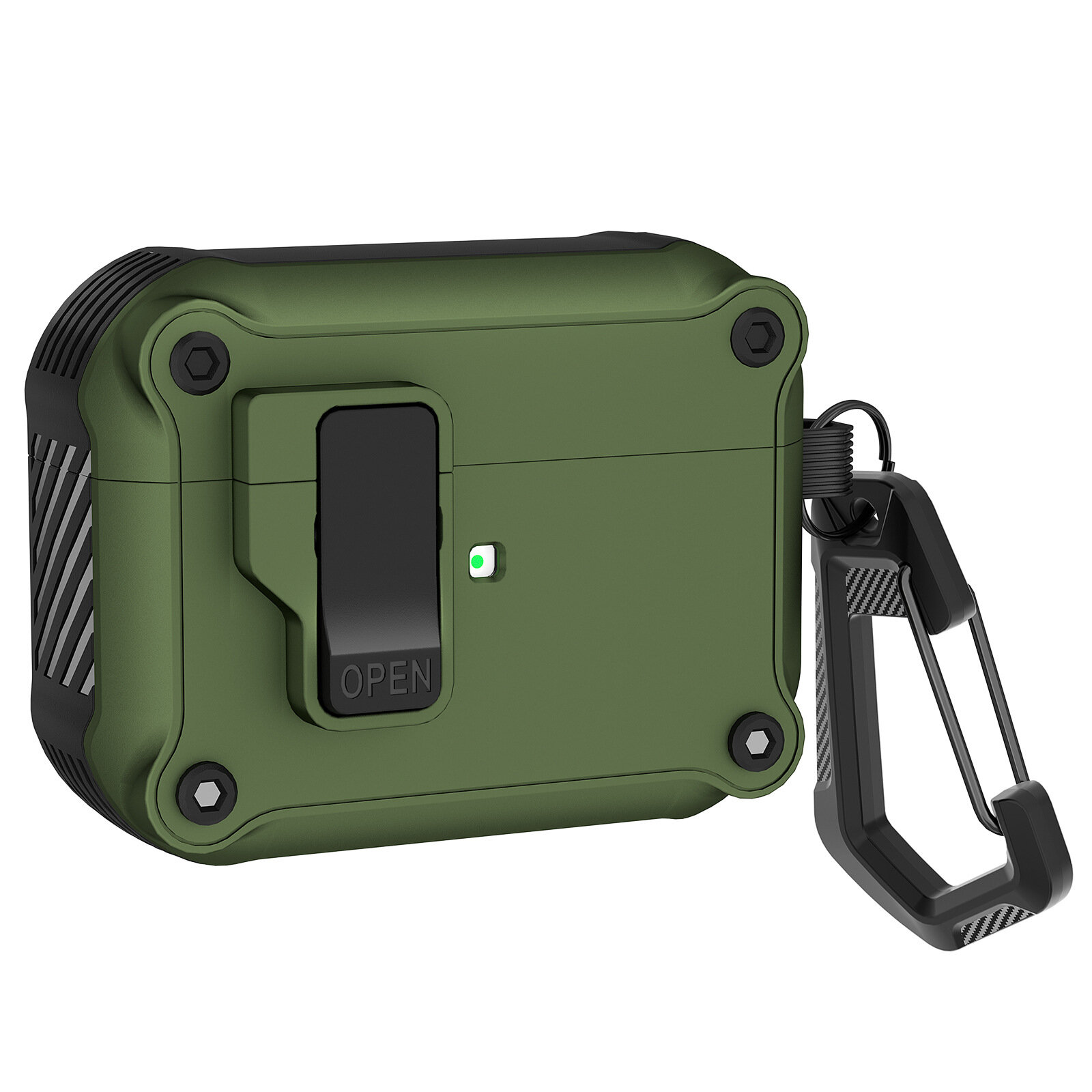 Защитный чехол с выдвижной крышкой для AirpodsPro2, креативный защитный чехол с переключателем, чехол для наушников Apple 3-го поколения, чехол для наушников в стиле меха.