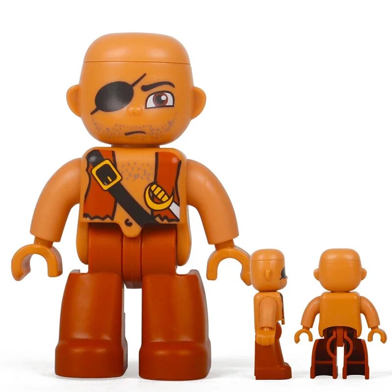 Оранжевый пиратский набор LEGO для детей