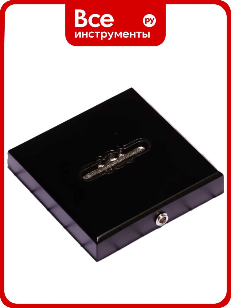Ключевина сувальдная Doorlock dl es01/s/l/a bl черная, квадратная розетка, автоматическая шторка, 1 шт. 73390