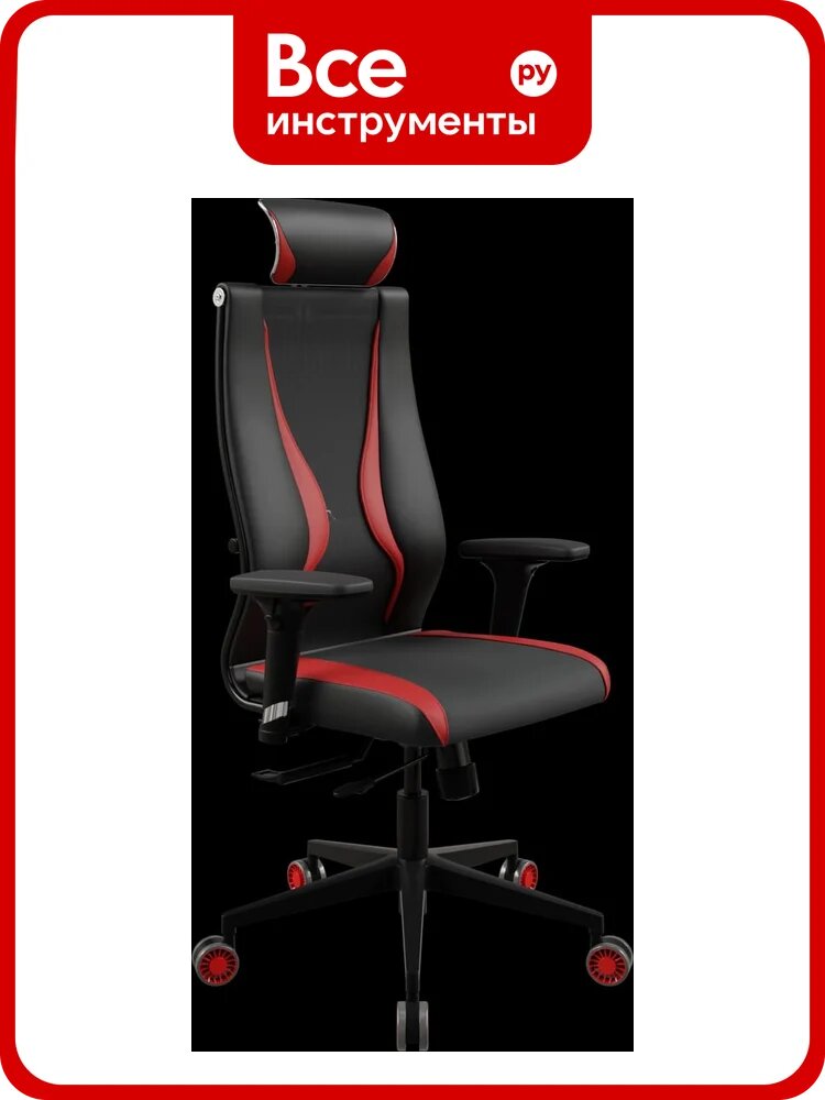 Кресло для персонала метта Sit 10 B2-170D - Italy+UMF(SY271)+Extra /Kb38/Wh09/D02P/H13mL-Pf-1DF(M18. B11. G19. W32) (Черн-Кр) z6DF. D.4B.30C