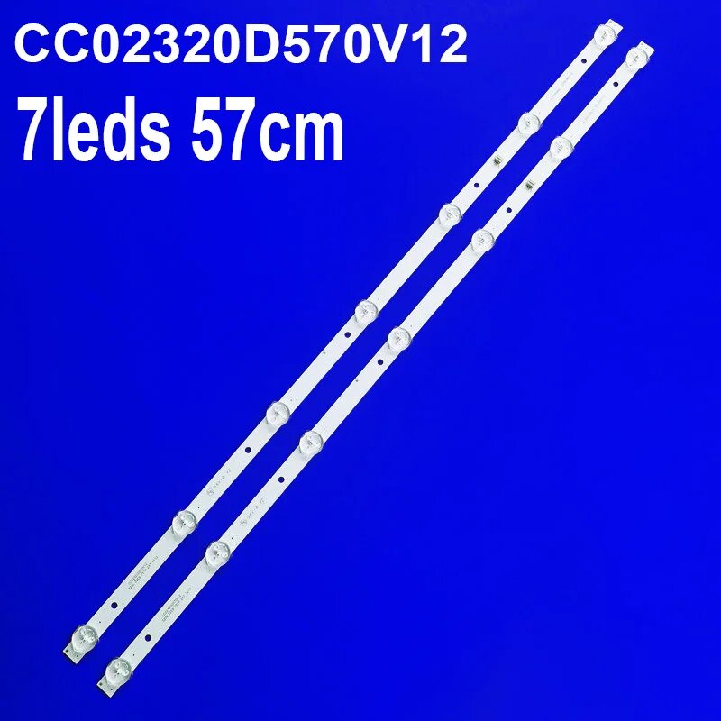 2 шт./компл. светодиодная лента для подсветки HonSuen для DEXP H32D8000Q T3211M 320L 32E9 10kit