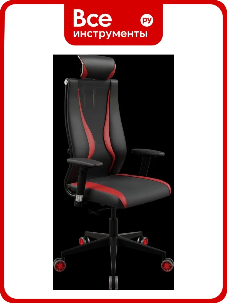 Кресло для персонала метта Sit 10 B2-170D - Italy+UMF(SY271)+Extra /Kb38/Wh09/D03P/H13mL-Pf-2D(M24. B11. G19. W32) (Черн-Кр) z6DF.6.49.51C