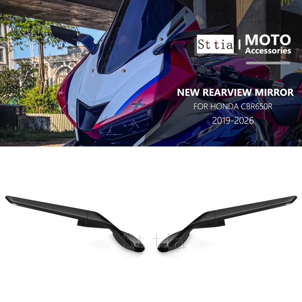 Зеркало заднего вида для Honda CBR650R 2019-2024, A-Rizoma Logo