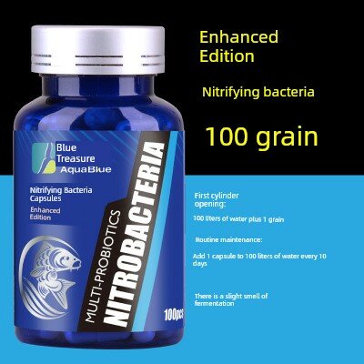 Blue Pearl Капсулы нитрифицирующих бактерий Усиленная версия 100 капсул очиститель воды стабилизатор аквариум