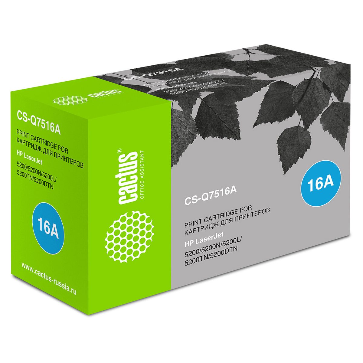 Картридж Cactus совместимый с HP 16A Q7516A (15000 страниц) черный (CS-Q7516A)