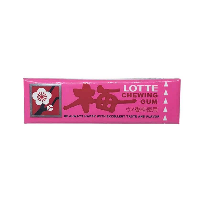 Lotte Жевательная резинка UME Gum с редким вкусом японской сливы 1 шт