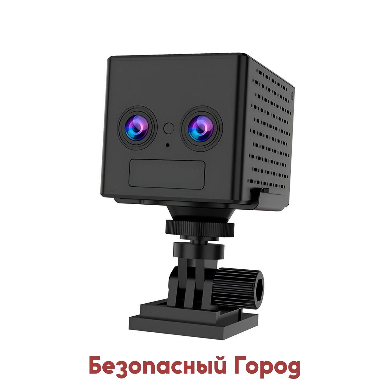 Миниатюрная автономная 4G камера JMC-VC-76-4G (Дуос) (C77439EB) с двойным объективом 3mp (Ultra FullHD) с SIM картой - невидимая ИК подсветка, 6X ZOOM.