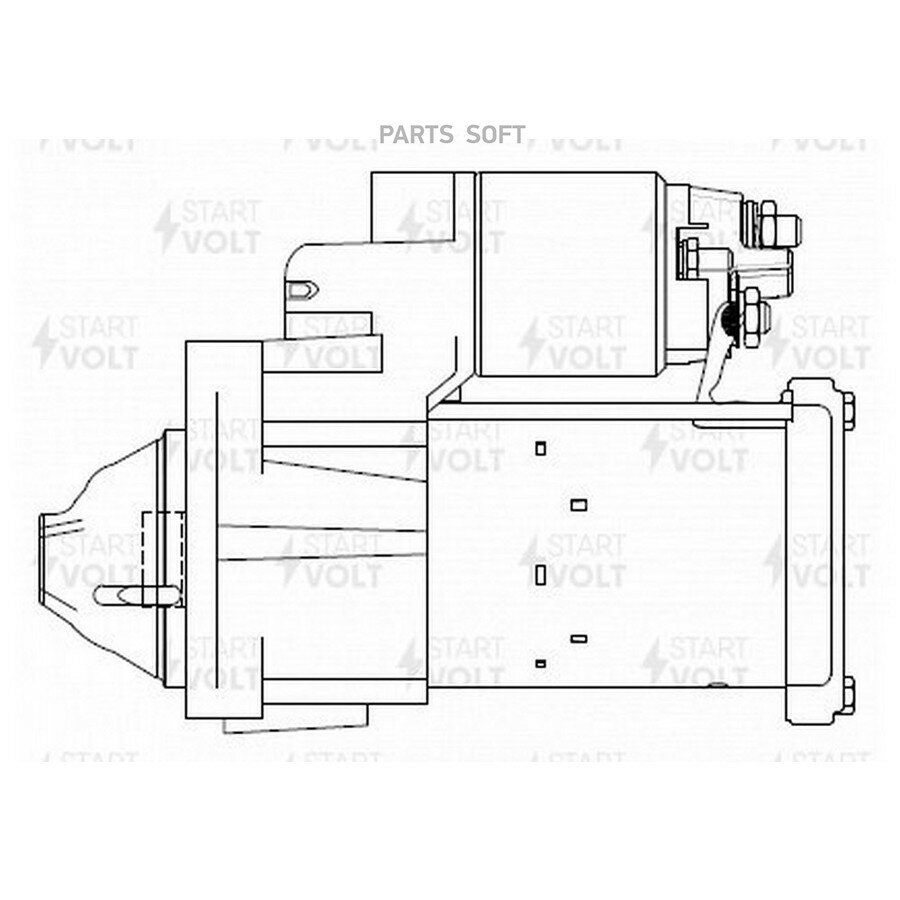 Стартер BMW X1 F48 15 ) MINI F56 15 ) 2 0I 1 4кВт от официального дистрибьютора, STARTVOLT, артикул LST2616