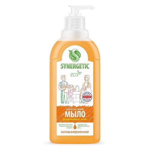 Synergetic Жидкое мыло Synergetic (Синергетик) Фруктовый микс, 500 мл