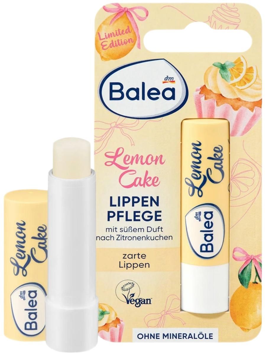 Balea Бальзам для губ Lemon Cake с нежным ароматом лимонного кекса