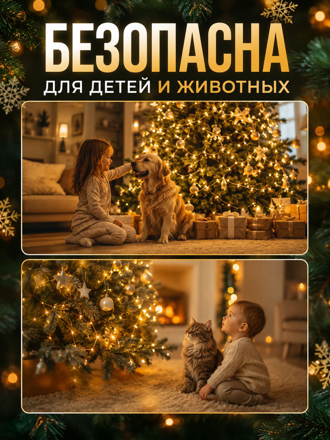 Гирлянда роса на елку 100 метров для дома и улицы — фото 1