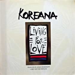 Винил LP GIORGIO MORODER (KOREANA) 'Living For Love' (1990 Holland press, innersleeve, gold foil stamping, 843 036-1, ex/ex+)