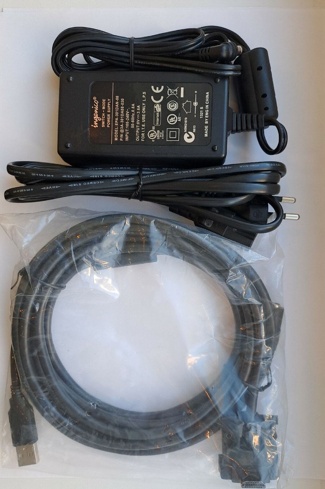 Кабель HDMI - Type-A для POS-терминала Ingenico Lane 3000 с блоком питания 8V 3.6A