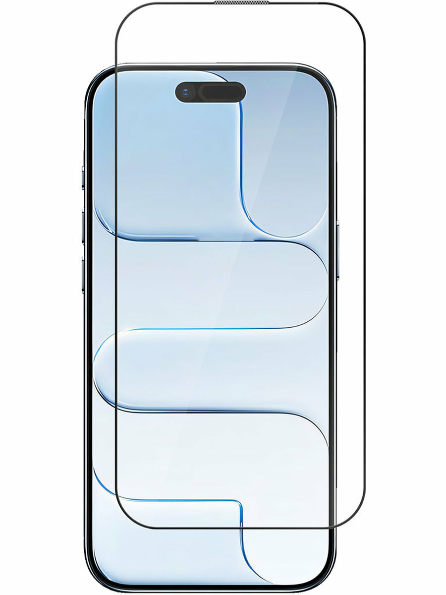 Защитное стекло BoraSCO для Apple iPhone Air с чёрной рамкой