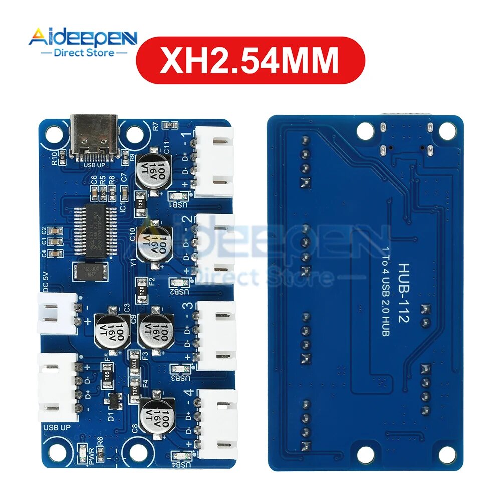 Aideepen USB 2.0 HUB 1-в-4 XH2.54MM