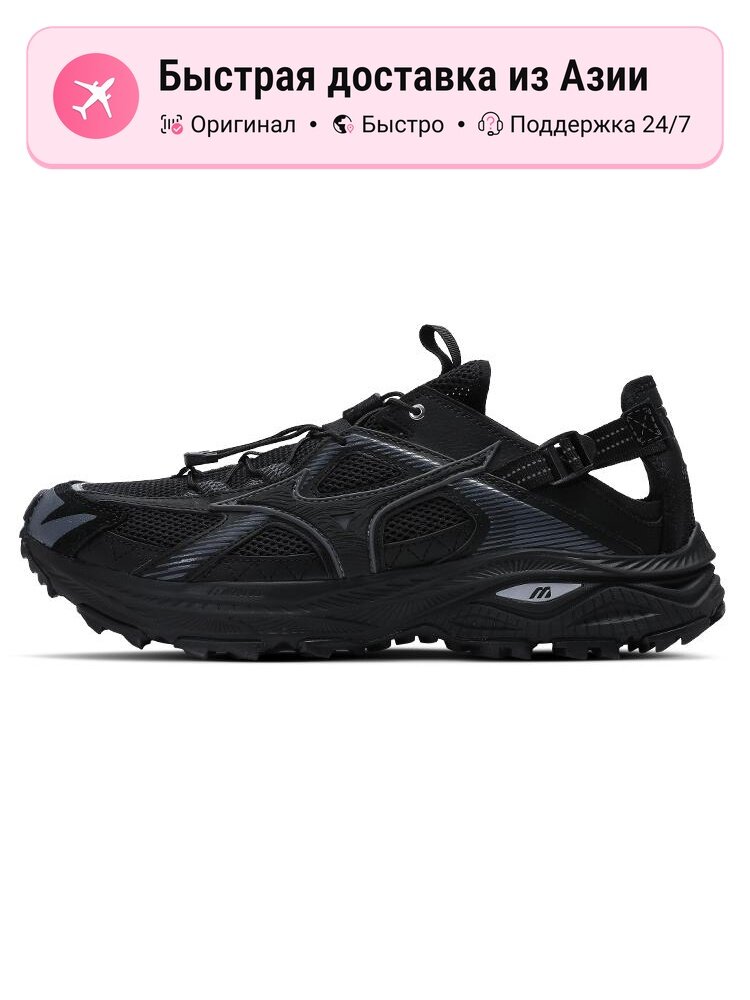 Треккинговые кроссовки унисекс Mizuno Racer Trail Se Triple Black, 36 EU, черные