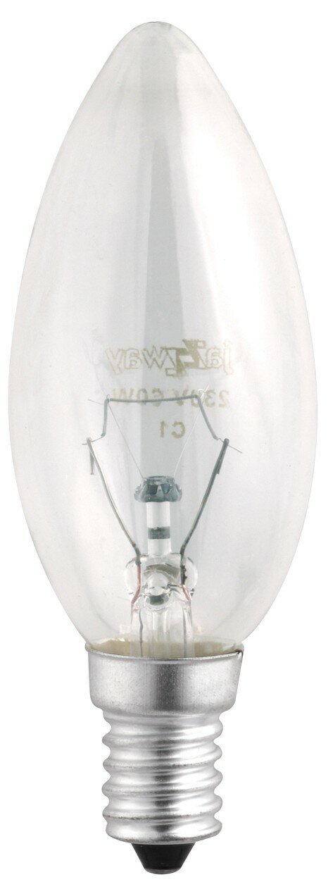 Лампа накаливания Jazzway E14 60Вт 2700K B35 240V 60W E14 clear