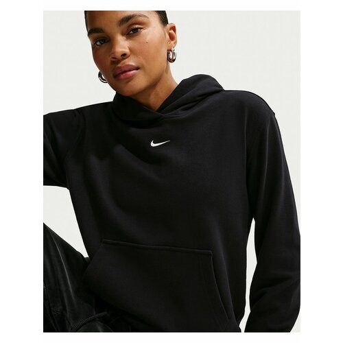 фото Худи спортивное nike studio fleece lightweight pullover hoodie, размер s, , черный