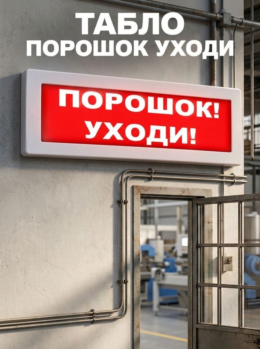 Табло "Порошок уходи"