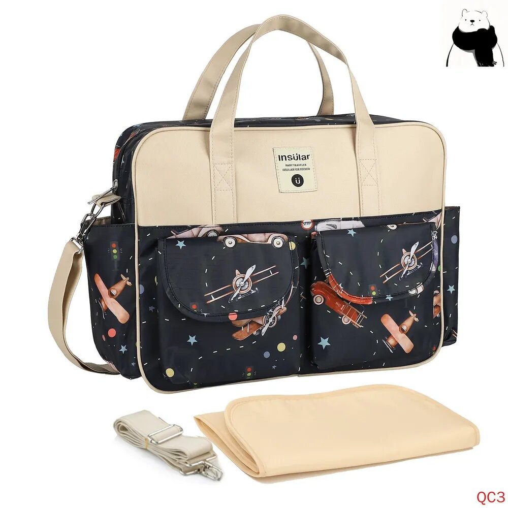 Diaper bag Сумка органайзер для коляски и мамы с термокарманами