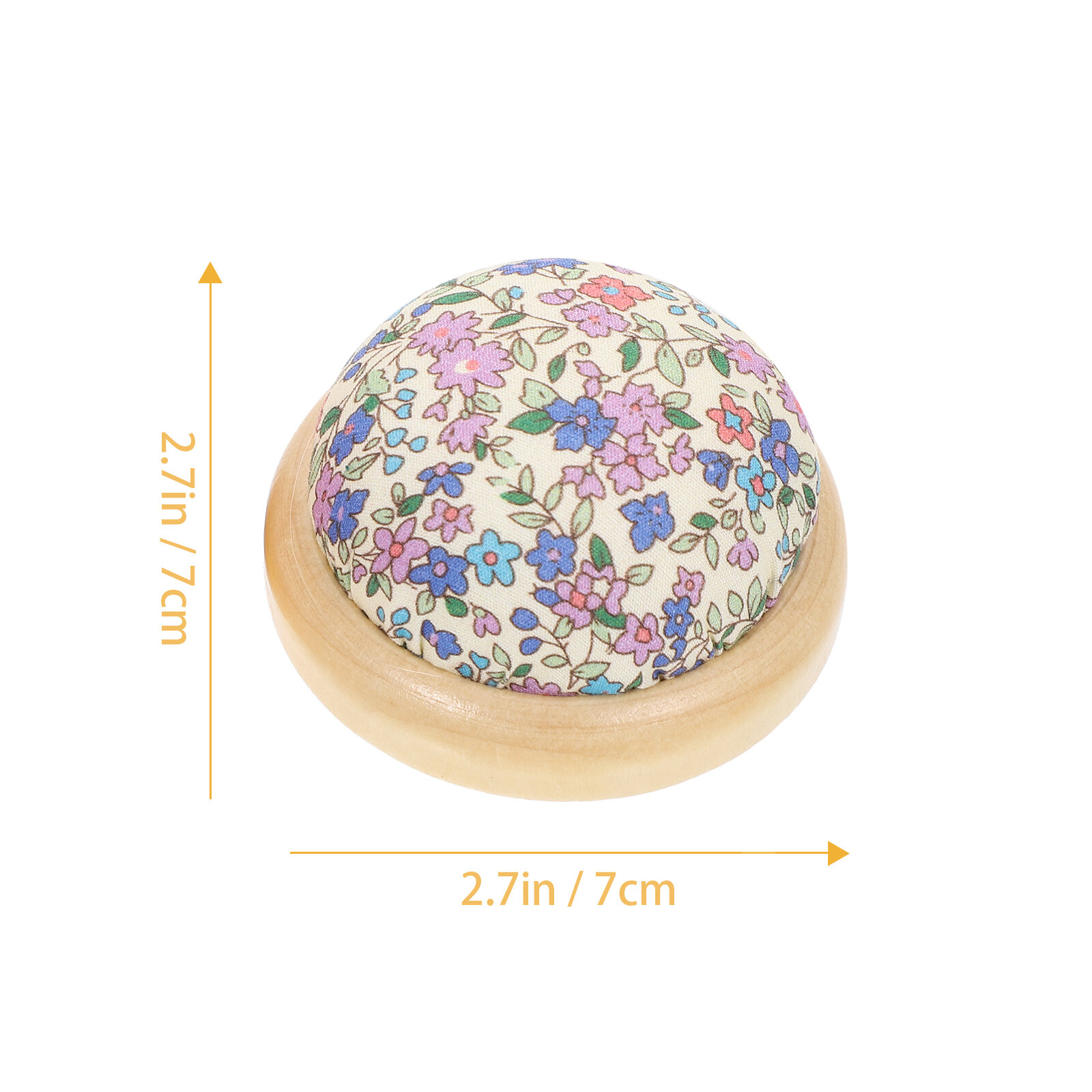 2 Штуки Подушки Для Игл Из Полиэстера С Деревянным Дном 7X7Cm