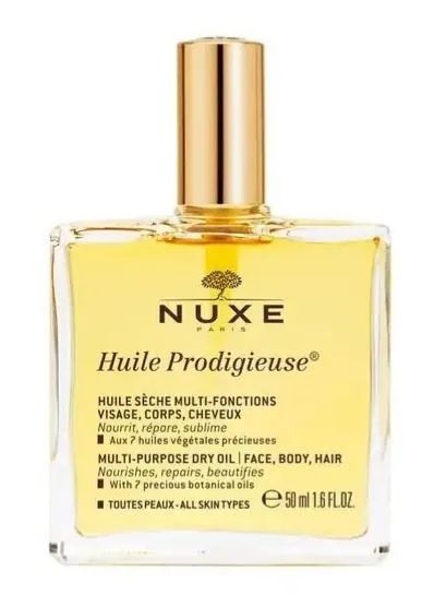 Nuxe Huile Prodigieuse 50 мл - Многофункциональное масло для ухода за сухой кожей и волосами,
