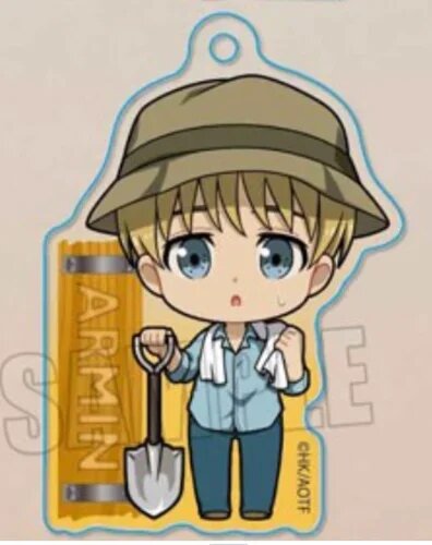 Брелок аниме Armin Arlert Levi Mikasa Ackerman Eren Yeager 3