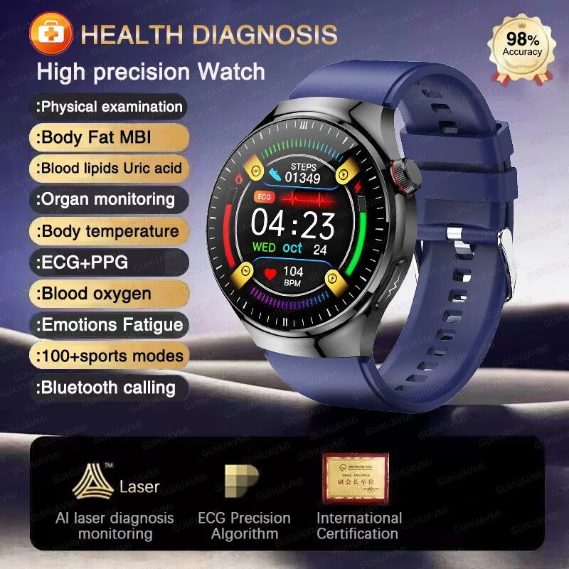 Умные часы Blue, Health Diagnosis, 98% Accuracy