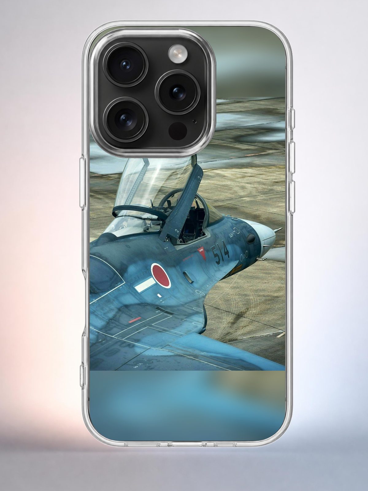 Чехол iPhone 15 Pro Военный самолет Y2K Indie Sleaze