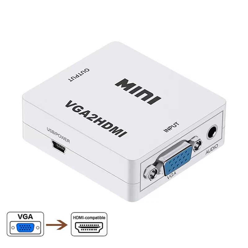 Kebidumei HDMI to VGA Конвертер VGA to HDMI