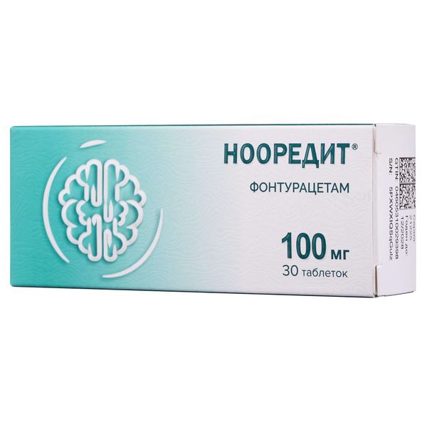 Нооредит таблетки 100мг 30шт