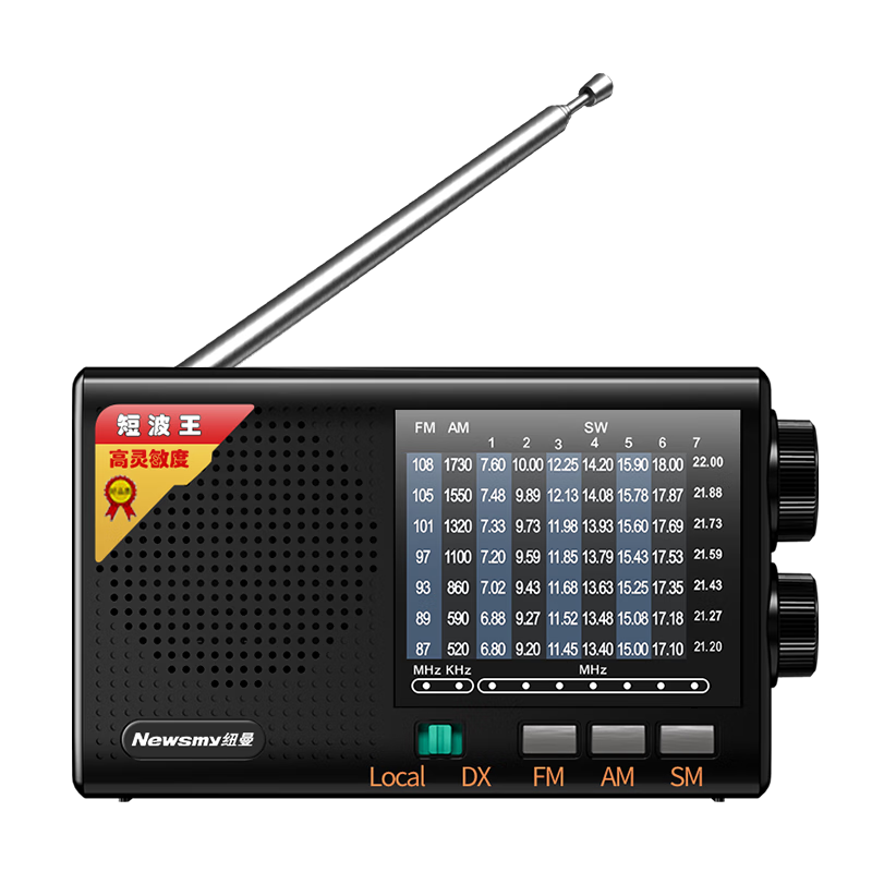 Newman L8 радио для пожилых людей с полосой частот FM, перезаряжаемое, ретро-полупроводниковое, портативный динамик