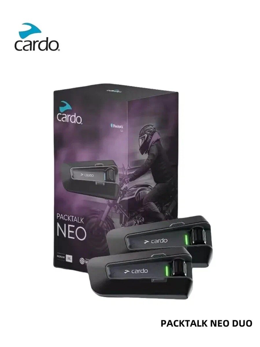 Мотоциклетная система Bluetooth-связи PACKTALK NEO DUO- Гарнитура для внутренней связи - набор, Черный
