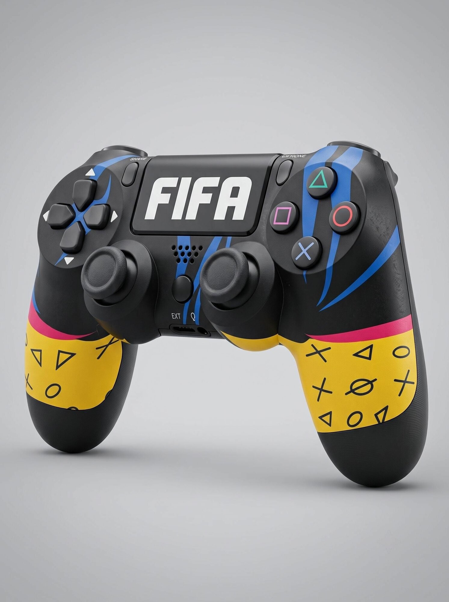 Геймпад для консоли PS4 Wireless Controller DualShock (Fifa Yelow Black)