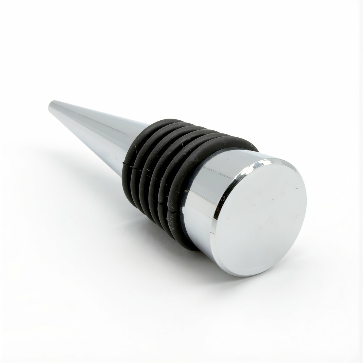 Пробка для бутылки вина нижняя часть металлическая плоская с силиконовыми кольцами три цвета золотой серебряный медный подходит для сборки самодельных аксессуаров для вина, Без сквозного отверстия