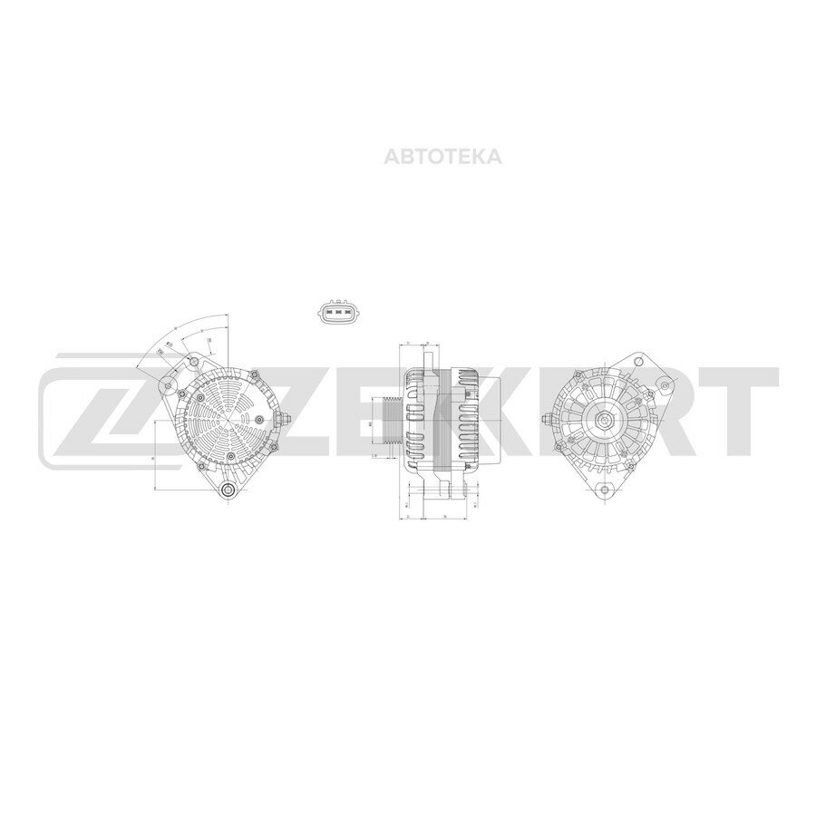 Генератор Chery Tiggo (T11) 05- M11 (A3) 10- Fora (A21) 06- CrossEastar (B14) 07- ZEKKERT GE1029